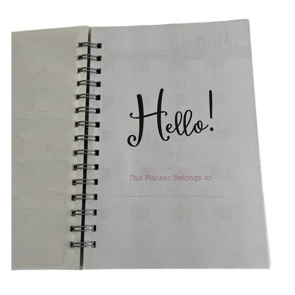 Monthly Planner Spiral Calendar Notebook Bloom Spring Floral Date Stickers - Picture 5 of 7